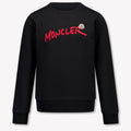 Moncler Black Script Logo Crewneck Sweatshirt