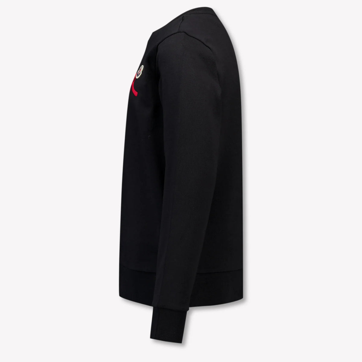 Moncler Black Script Logo Crewneck Sweatshirt