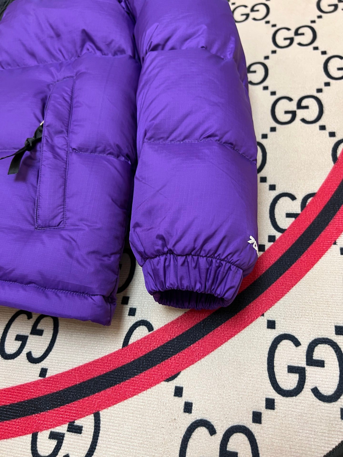 The North Face Purple Nuptse Down Jacket