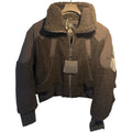 Moose Knuckles Brown Nellis Sherpa Cropped Bomber Jacket