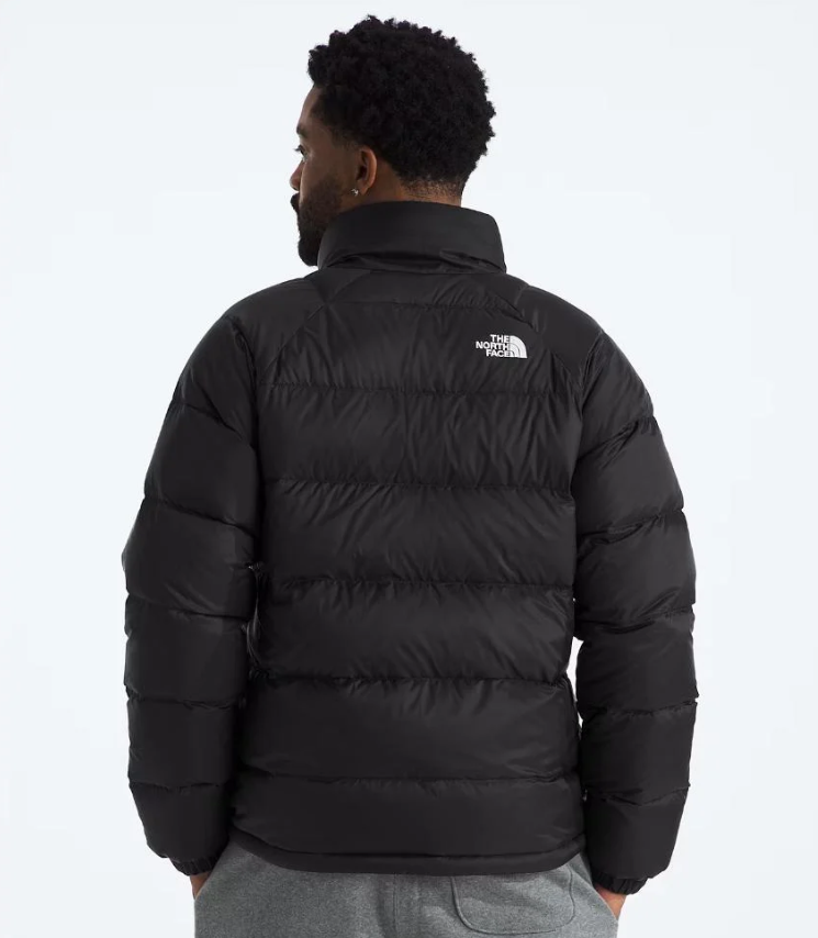 The North Face Black Hooded Down Jacket with Large Baffle Quilting