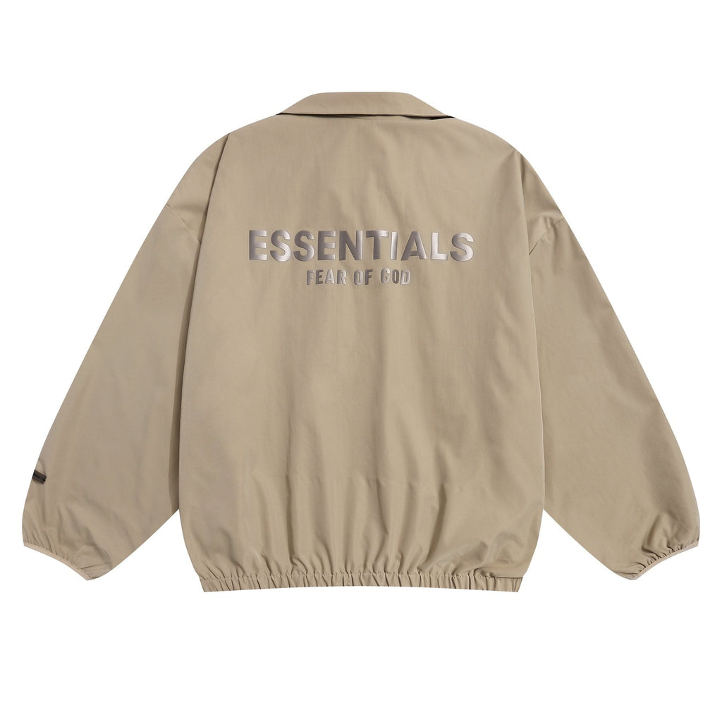 Fear of God Essentials Back Graphic Half-Zip Windbreaker