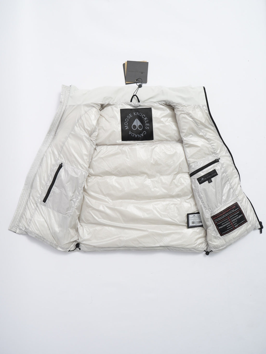 Moose Knuckles White Stelton Puffer Vest