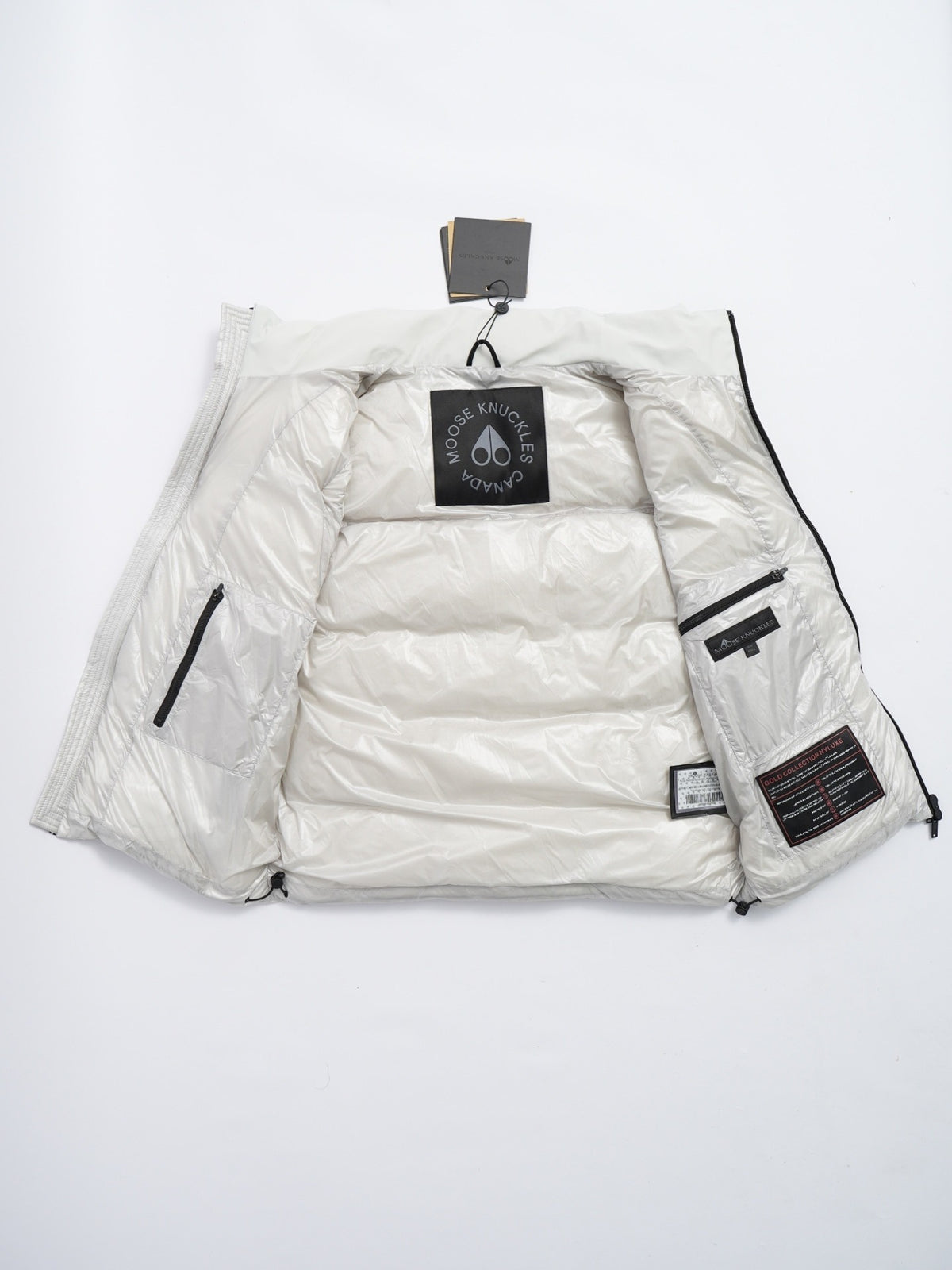 Moose Knuckles White Stelton Puffer Vest