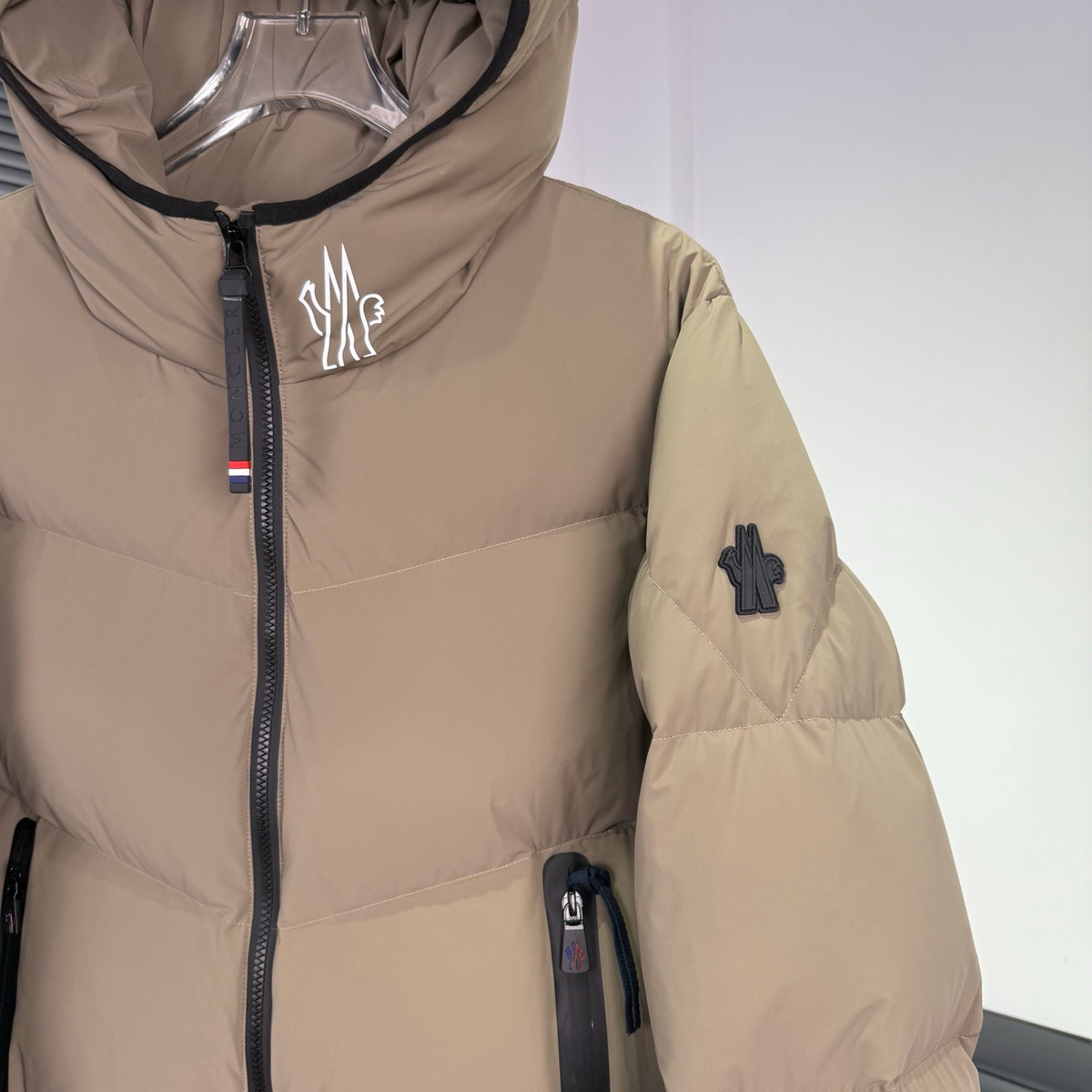 Moncler Grenoble Camel Day-Namic Hooded Down Jacket