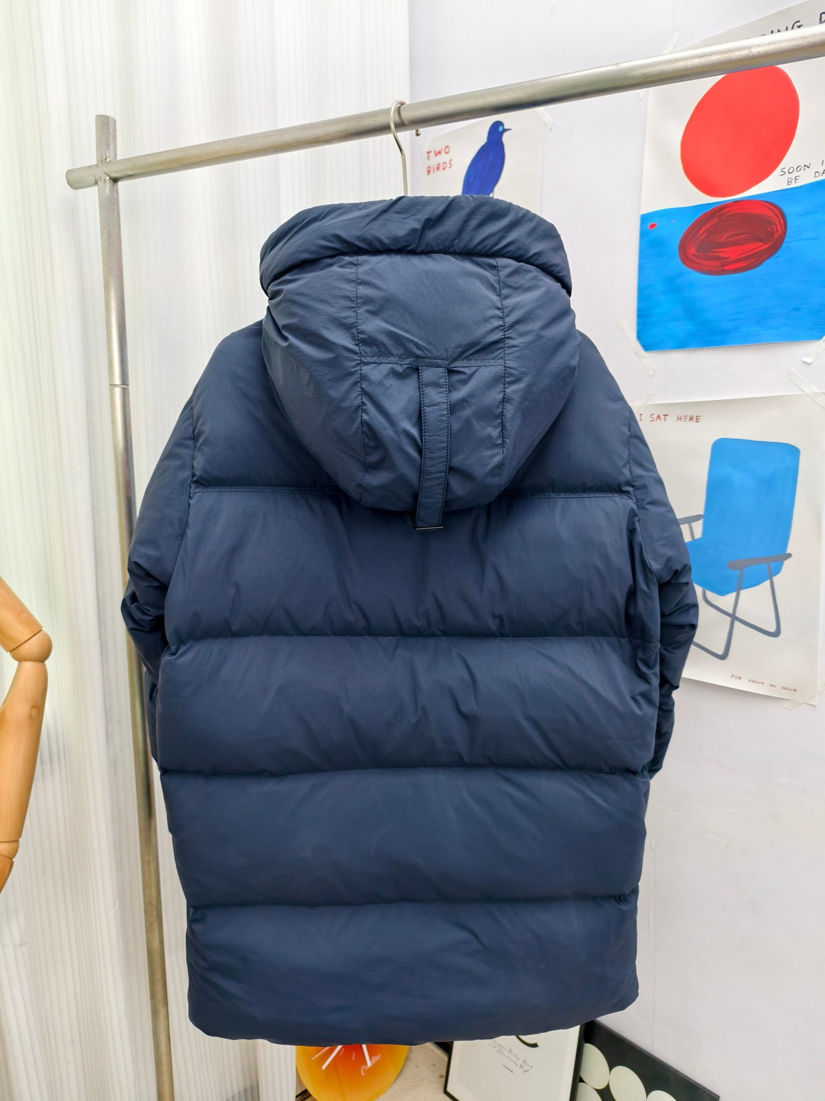 Canada Goose Navy Hooded Large-Baffle Quilted Down Parka