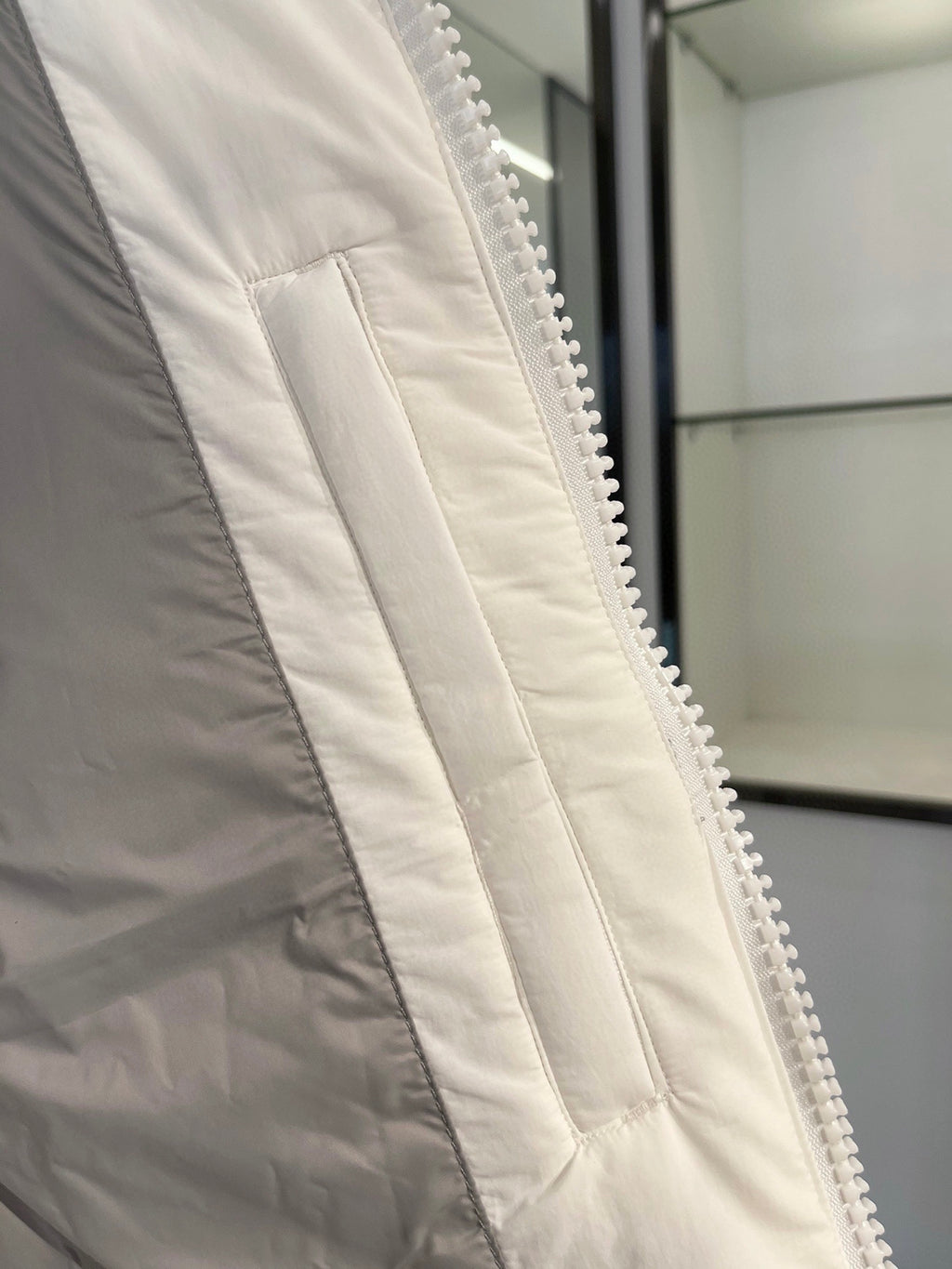 Canada Goose White Freestyle Crew Puffer Vest