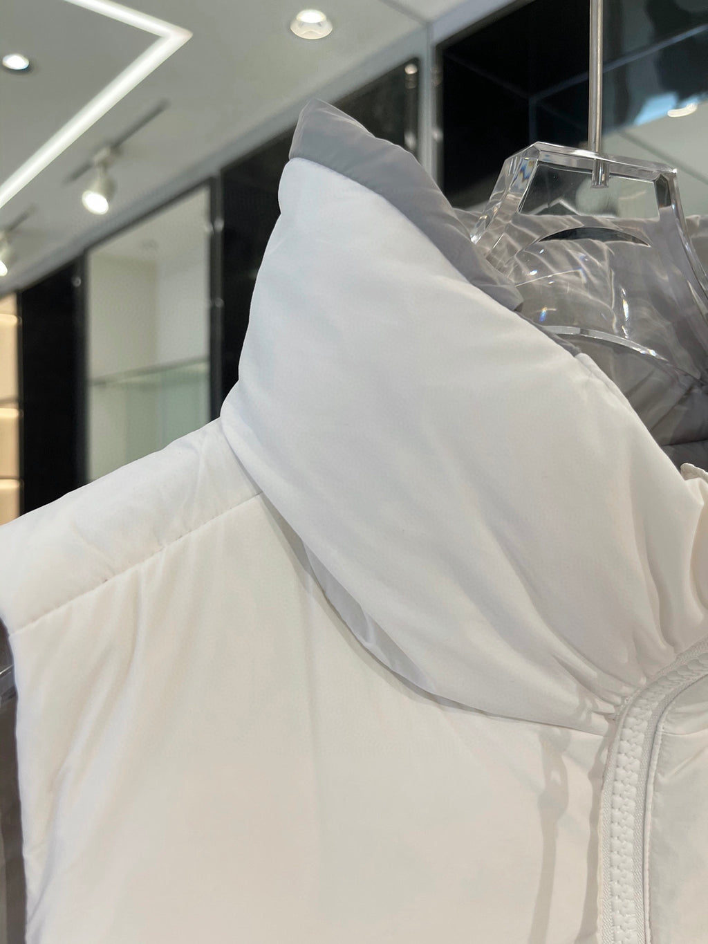 Canada Goose White Freestyle Crew Puffer Vest
