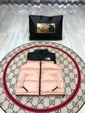 The North Face Pink Nuptse 700 Puffer Vest