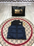 The North Face Navy Nuptse 700 Puffer Vest