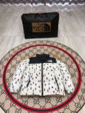The North Face White Bear Print Nuptse Down Jacket