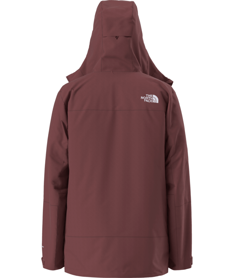 The North Face Burgundy Hooded Waterproof Shell Jacket
