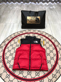 The North Face Red Nuptse 700 Puffer Vest