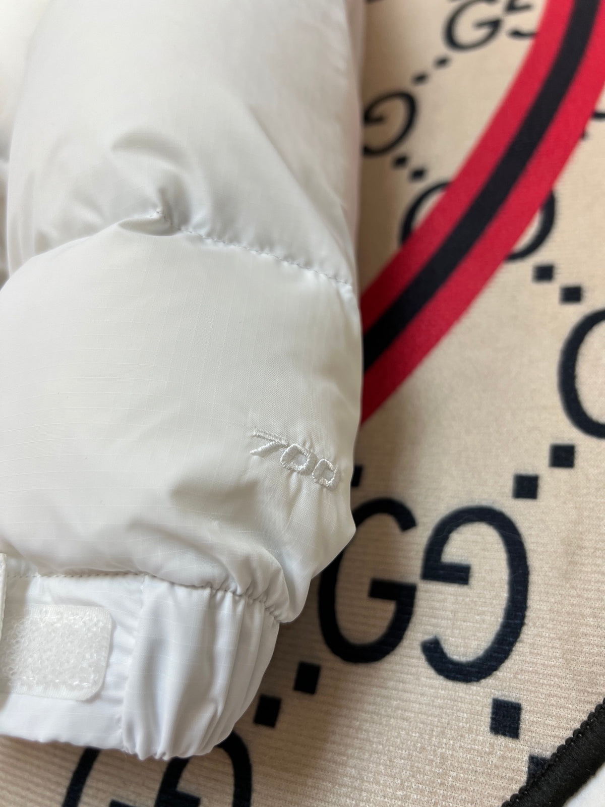 The North Face White Nuptse Down Jacket