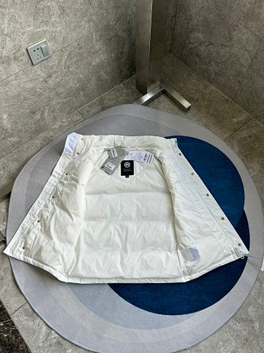 Canada Goose White Freestyle Crew Puffer Vest