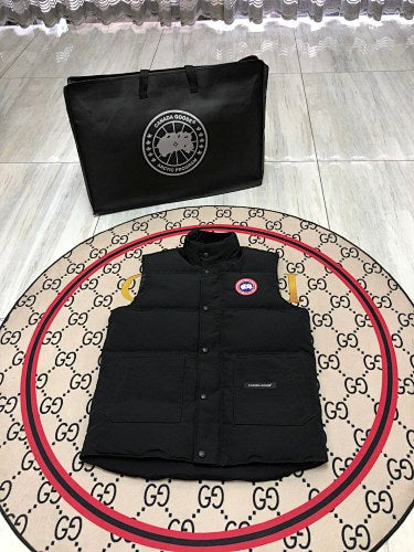 Canada Goose Black Freestyle Crew Puffer Vest