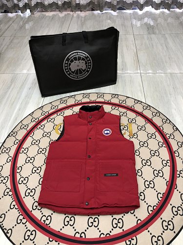 Canada Goose Red Freestyle Crew Puffer Vest