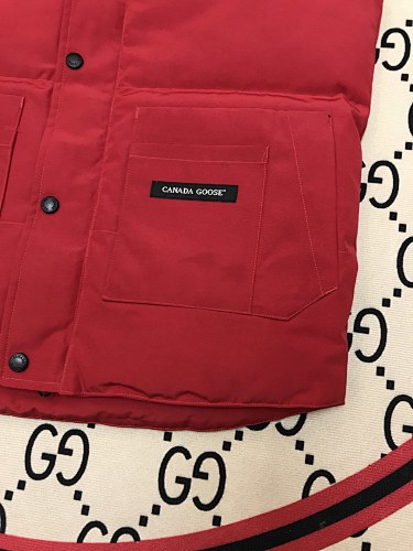 Canada Goose Red Freestyle Crew Puffer Vest