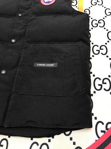Canada Goose Black Freestyle Crew Puffer Vest