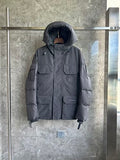 Canada Goose Charcoal Grey Hooded Puffer Jacket