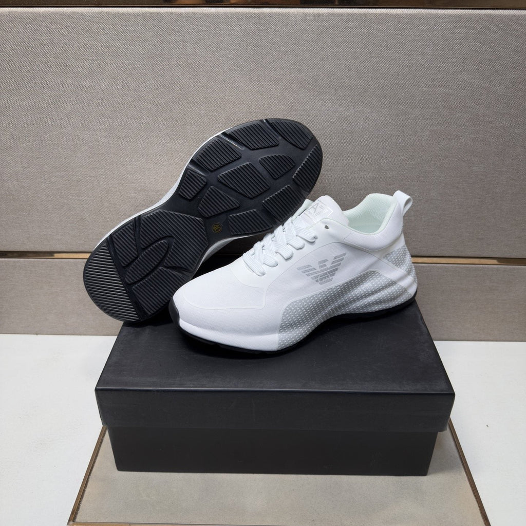 Emporio Armani Men's Textured Panel Sneakers